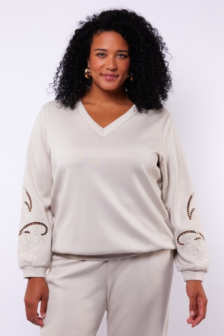 Exxcellent sweater met borduursel | 26VBE07E01446&nbsp;