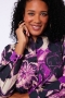 Exxcellent blouse paarse bloem | 26VQE04E407/E82946&nbsp;