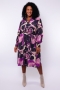 Exxcellent jurk paarse bloemen | 26VQE05E407/E82946&nbsp;