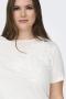 ONLY eco T-shirt Broderie en Parels | 15368849BLAC/BOBEM=46/48&nbsp;