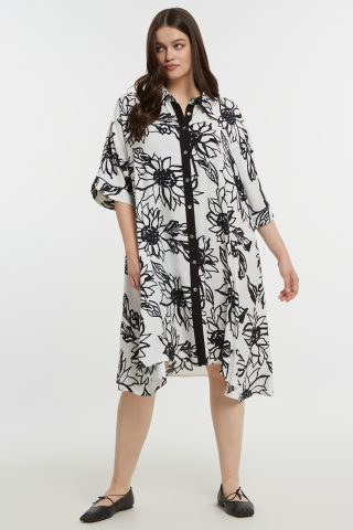 Mat Fashion jurk | 85017132WHITM=48-50&nbsp;