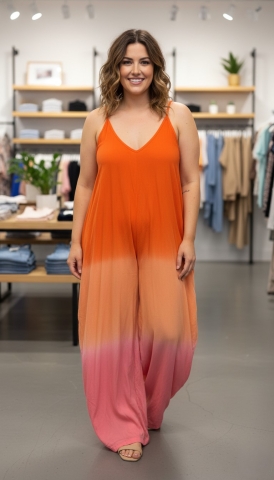 Bagoes jurk mix color straps | B005034oran/pink1 maat&nbsp;