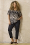 ZHENZI blouse korte mouw | 201289BLACXXL=58&nbsp;