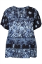 ZHENZI blouse randdessin print km | 201289BLACS=42-44&nbsp;