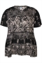 ZHENZI blouse korte mouw | 201289BLACXXL=58&nbsp;