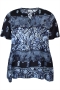ZHENZI blouse randdessin print km | 201289BLACS=42-44&nbsp;