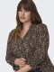 ONLY blouse print ruche hals | 15358106SIMI/ANIM46&nbsp;