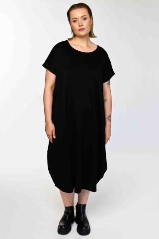 Gozzip Black jurk Dunya | G262218blacM=46/48&nbsp;