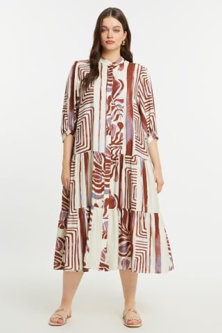 Mat fashion jurk | 85017070grapS=44-46&nbsp;