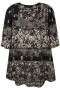 ZHENZI tuniek 3/4 mouw | 201290BLACS=42-44&nbsp;