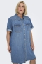 ONLY eco denim jurk korte mouw | 15368239MEBL42&nbsp;