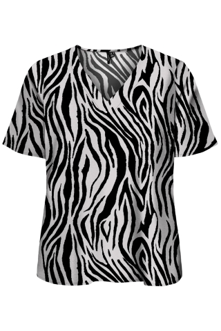 VERO MODA curve eco shirt V-hals | 10340672SILI44&nbsp;