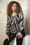 ZHENZI blouse v-hals lange mouw | 201024maroS=42-44&nbsp;