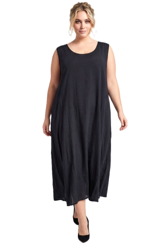 Luna jurk lois ronde hals | lois05blac44-52&nbsp;