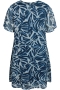 ZHENZI jurk korte mouw | 201277NAVYL=50-52&nbsp;