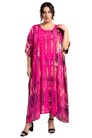 Luna kaftan classic 30 | kaftan5482pink/ikat46-60 big&nbsp;
