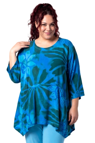 Luna tuniek Loes 08 | loes5466blue/gree42-52 one&nbsp;