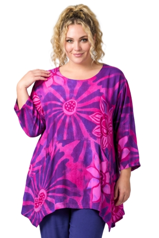 Luna tuniek Loes 10 | loes5468pink/purp42-52 one&nbsp;
