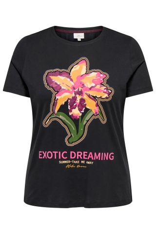 ONLY shirt korte mouw ronde hals | 15349408BLAC/TRFLM=46/48&nbsp;