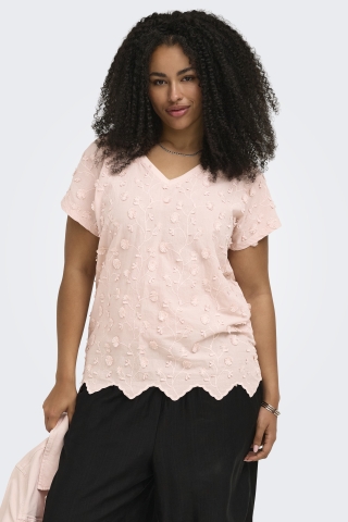 ONLY shirt Lulu v-hals | 15325133SERO/3DFLM=46/48&nbsp;