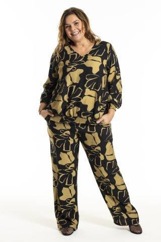 Gozzip Black broek Lovise | G254066blac/brasM=46/48&nbsp;
