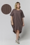 Gozzip jurk Tovea strepen | G264047brow/whitM=46/48&nbsp;
