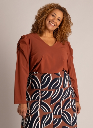 COLLETTA shirt Millie | 9000754browX-0(44)&nbsp;