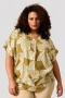 ZHENZI blouse Keira korte mouw | 2014526565M=46-48&nbsp;