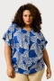 ZHENZI blouse Keira korte mouw | 2014526565M=46-48&nbsp;