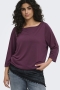 ONLY shirt Carlinne elastiek zoom | 15377801COBEM=46/48&nbsp;