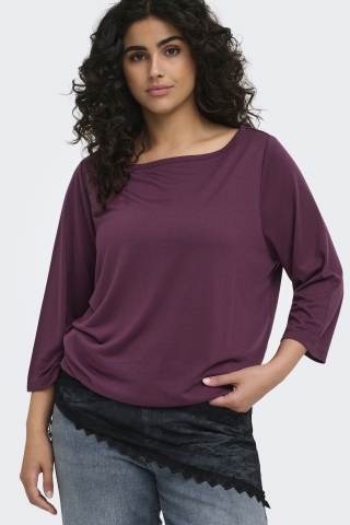ONLY shirt Carlinne elastiek zoom | 15377801COBEM=46/48&nbsp;