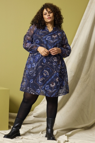 ZHENZI jurk lange mouw | 201447ARWAM=46-48&nbsp;