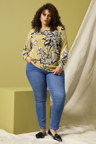 ZHENZI blouse lange mouw | 2014576565M=46-48&nbsp;