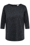 ONLY streep blouse met hartjes 3/4 m | 15381352BLAC/GMLEM=46/48&nbsp;
