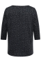 ONLY streep blouse met hartjes 3/4 m | 15381352BLAC/GMLEM=46/48&nbsp;