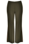 Mat fashion broek flared zijbies | 86012030KHAKS=44-46&nbsp;