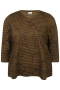 ZHENZI shirt streep met opdruk | 201506BLACM=46-48&nbsp;