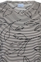 ZHENZI shirt streep met opdruk | 201506BLACM=46-48&nbsp;