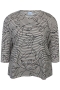 ZHENZI shirt streep met opdruk | 201506BLACM=46-48&nbsp;