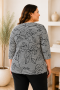 ZHENZI shirt streep met opdruk | 201506BLACM=46-48&nbsp;