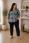 ZHENZI shirt V hals overslag | 2015113888M=46-48&nbsp;