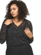 Only Eco shirt lace V hals kant | 15380960blacS=42/44&nbsp;