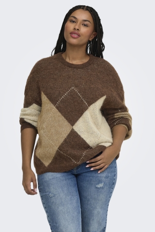 ONLY trui Noeme argyle print | 15353481CCCC/BMARS=42/44&nbsp;