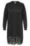 ONLY midi jurk kant rand zoom | 15383929BLAC/BLLAM=46/48&nbsp;