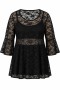 Curviss tuniek kant klok mouw | 32641blacS=46&nbsp;