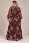 Curviss jurk voile aparte mouw | 92909redS=46&nbsp;