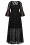 Curviss jurk lang kant | 92805blacS=46&nbsp;