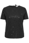 ONLY top 2/4 mouw pailletten | 15385566BLAC/BLSEM=46/48&nbsp;