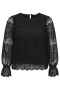 ONLY shirt lange mouw kant | 15384254BLAC46&nbsp;