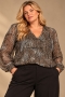ONLY shirt glitter lange mouw | 15384381TAGR/TIGE46&nbsp;